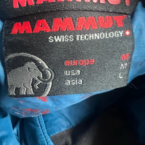 Mammut Broad Peak II Men's Down Jacket used, size M, blue