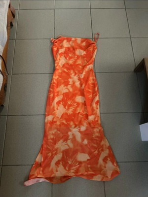 Shein dress like new, orange, size S