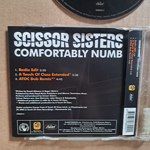 Scissor Sisters Comfortably Numb CD Maxi-Single like new, electronic