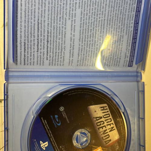 Hidden Agenda PS4 used