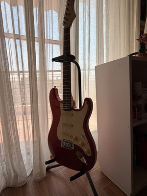 Stagg SES-30 CAR electric guitar with Orange Crush 12 amplifier