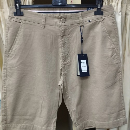 Men's Beige Bermuda H090 new, 98% cotton 2% elastane