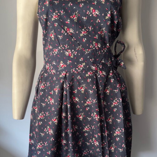 Anel summer dress like new, size L 40 12, blue multicolor