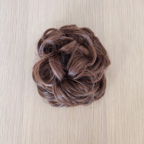 Chignon bun hairpiece light brown with warm undertones like new