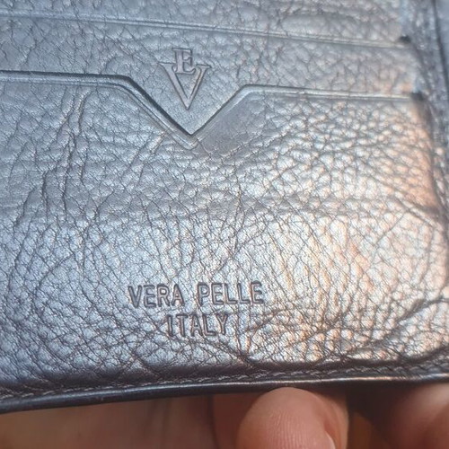 Men's leather wallet Emporio Valentini black like new