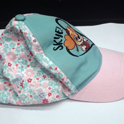 Skye Paw Patrol kids cap, pink and turquoise, size 53