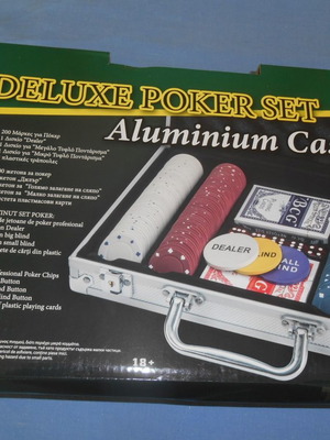 Deluxe Poker Set με θήκη αλουμινίου καινούργιο