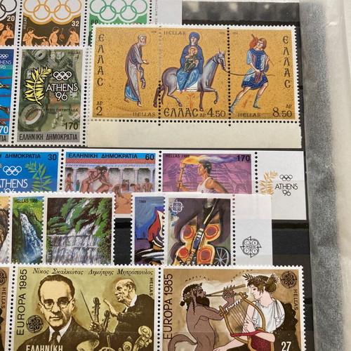 Greek stamp sets new, 8 complete series without hinge