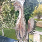 Handmade alpaca rooster like new, ornate decorative