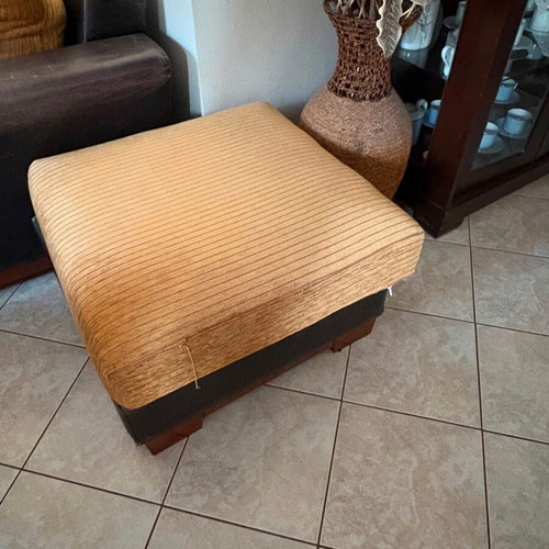 Living room furniture set with three-seat sofa, two-seat sofa, stool and coffee table