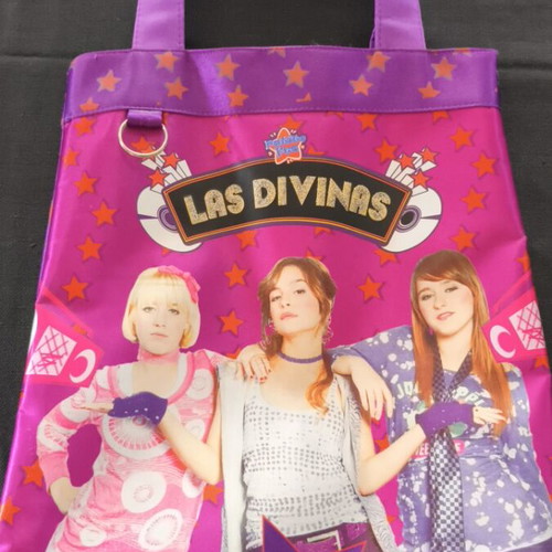 Las Divinas shoulder bag like new, multicolor purple