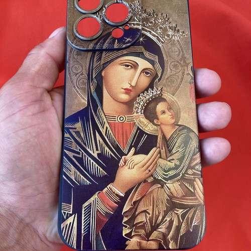 iPhone 16 Pro Max Silicone Case Cover Theotokos with Infant Jesus new