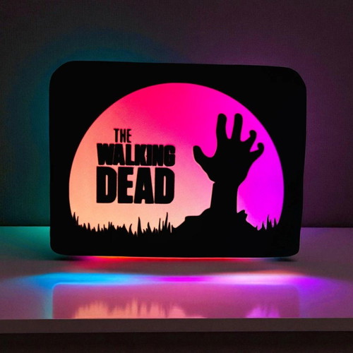 Lightbox The Walking Dead 3D printed illuminated new