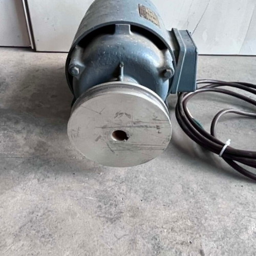 Adolf Dietz Single-Phase Electric Motor 1.1 HP Used with Pulley