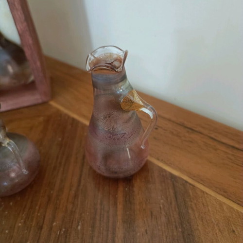 Collectible set of ancient glass vessel replicas like new