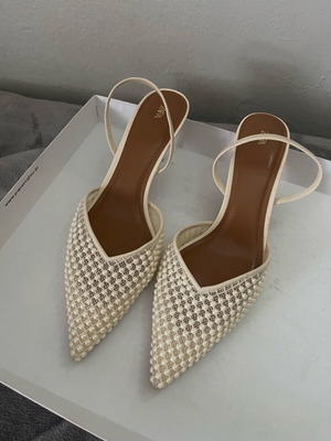 Τακούνια Zara μεταχειρισμένα, άσπρο και μπεζ, μέγεθος 40, γόβες