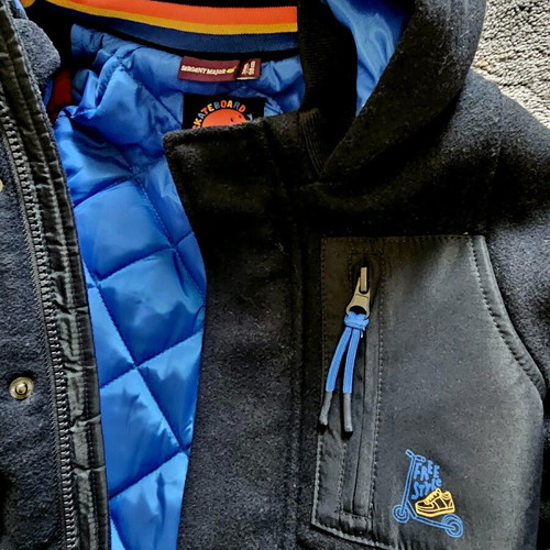 Dpam children's wool coat like new, 98 cm, 3 years, blue