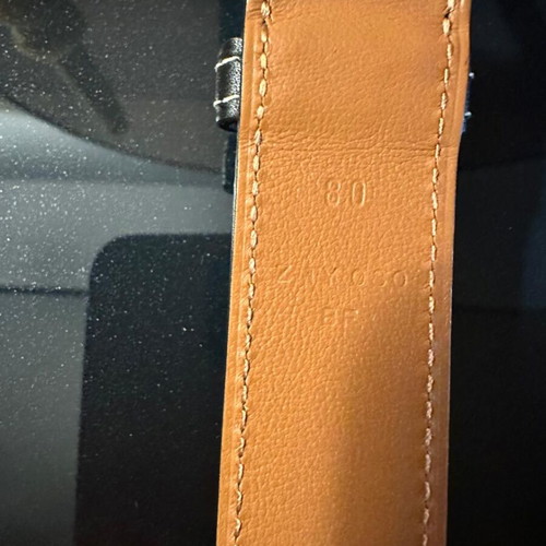 Hermes women's belt like new, size 80, white and beige