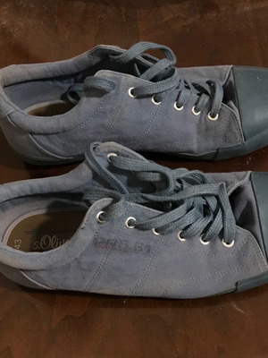 S Oliver athletic shoes used, size 43, gray