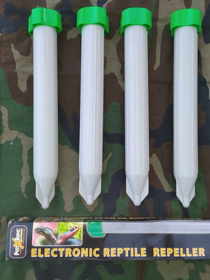 Electronic reptile repellents new for yards and outdoor areas