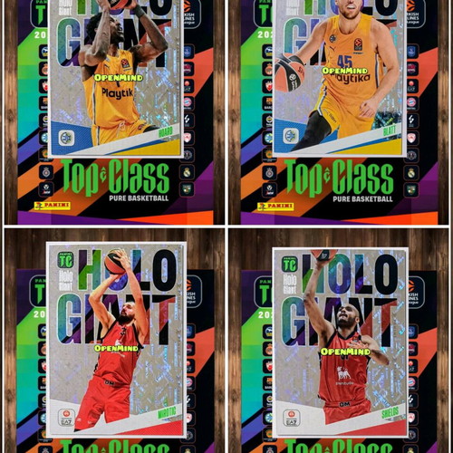 Κάρτες Holo Giant Top Class Euroleague 2024-25 καινούργιες