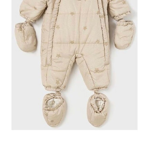 Mayoral Ecofriends Baby Jumpsuit like new, beige, 6-9 months