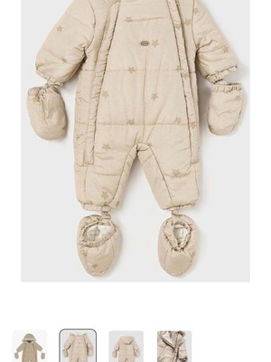 Mayoral Ecofriends Baby Jumpsuit like new, beige, 6-9 months