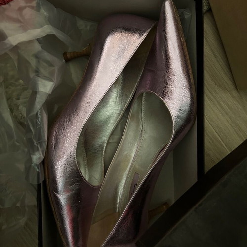 Chaniotakis Pink-Purple Leather Pumps Size 40 Like New