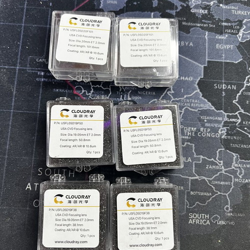 Cloudray CO₂ Laser focusing lenses, 6 pieces, USA CVD