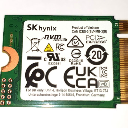 SK Hynix M2 PCIe Gen 4 NVMe SSD 256GB like new from Dell laptop