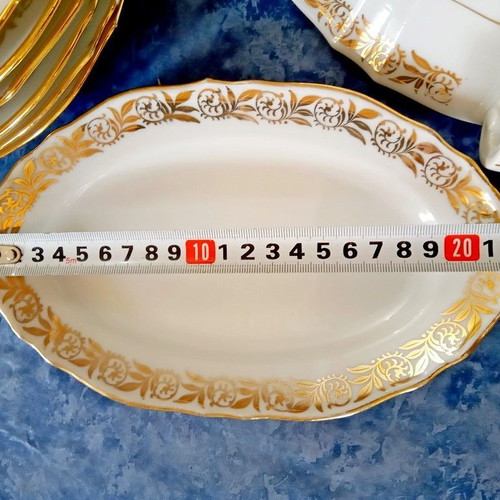 Porcelaine P.F.C. de France porcelain set 15 pieces vintage 1960