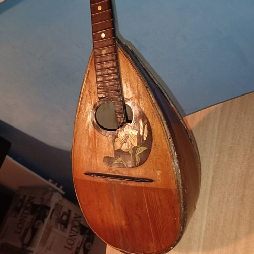 Vintage Mandolin Alfio B. Reina Acireale Neapolitan Italy 1900 used