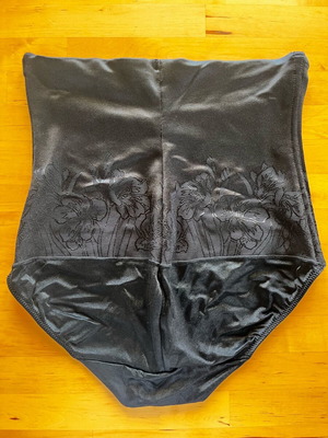 Black satin shaping underwear like new