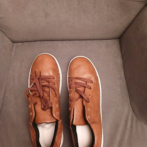 Leather shoes new size 48 brown