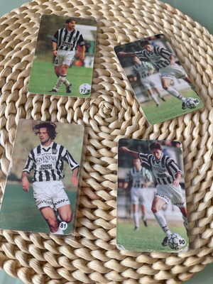 Paok cards with Frantzentsko 1998 used, set of 4