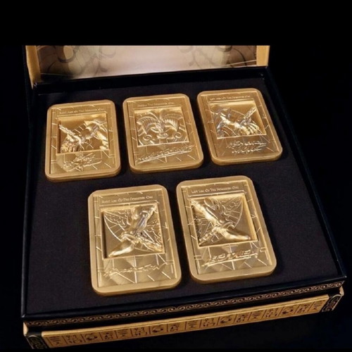 Yu-Gi-Oh! Exodia 24k Gold Plated Ingot Set new Limited Edition