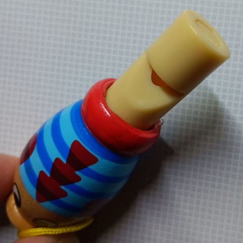 Wooden children's whistle new, large size 9 cm