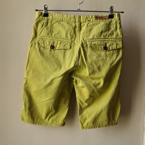Shine men's shorts like new size S green yellow
