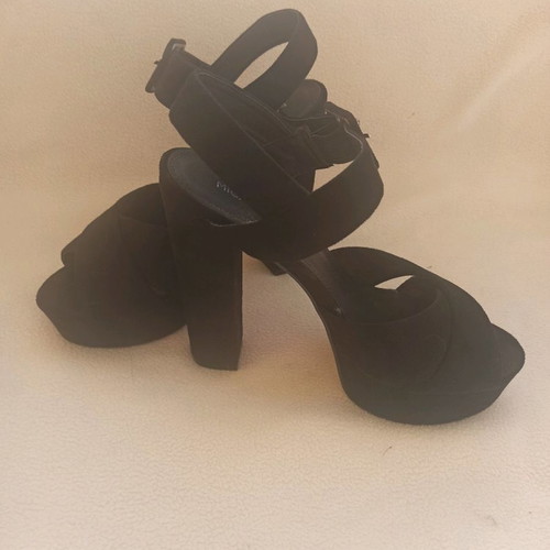 Migato high-heeled sandals used, size 38, black
