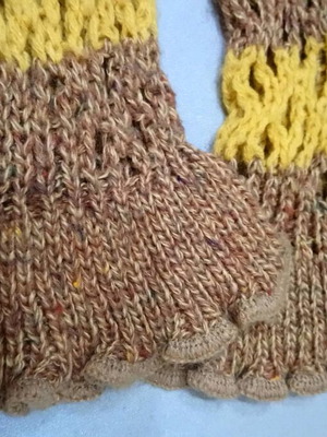 Scarf colorful wool double like new