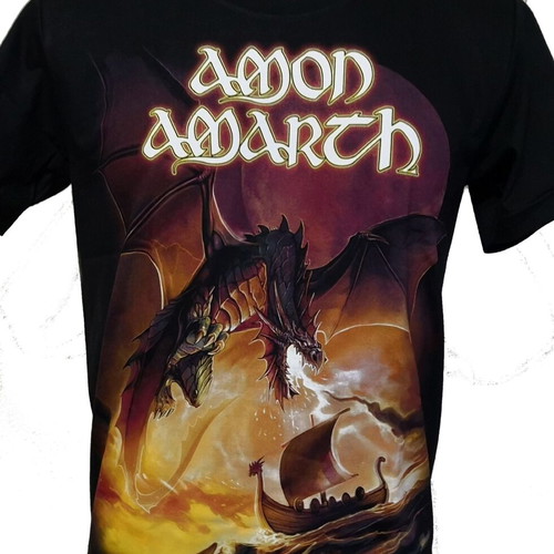 Amon Amarth T-shirt XL new, black with multicolor print