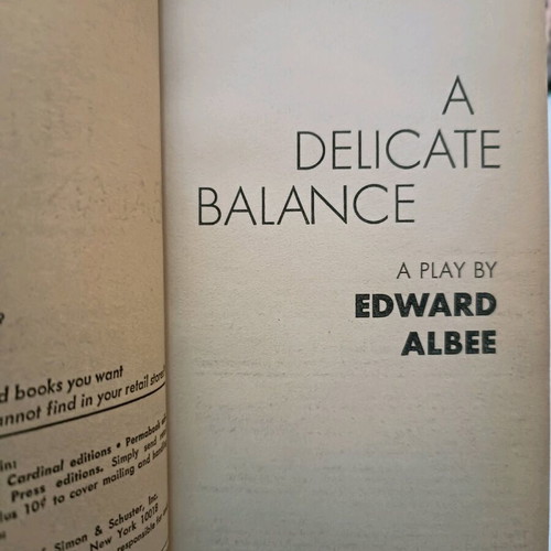 Leather-bound book used A Delicate Balance, The Sandbox & Tiny Alice - Edward Albee