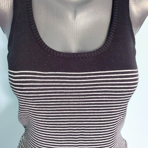 Xdye knitwear women's cotton tank top, striped
