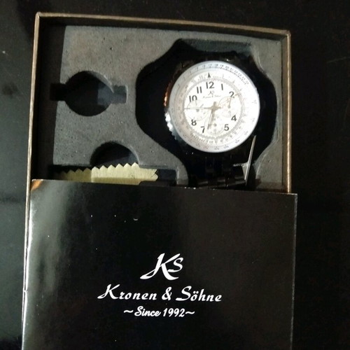 Kronen & Söhne watch men's new, black