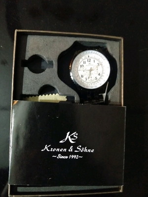 Kronen & Söhne watch men's new, black