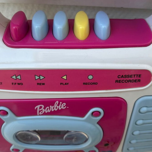 Barbie κασετόφωνο καραόκε μεταχειρισμένο με μικρόφωνο Mattel