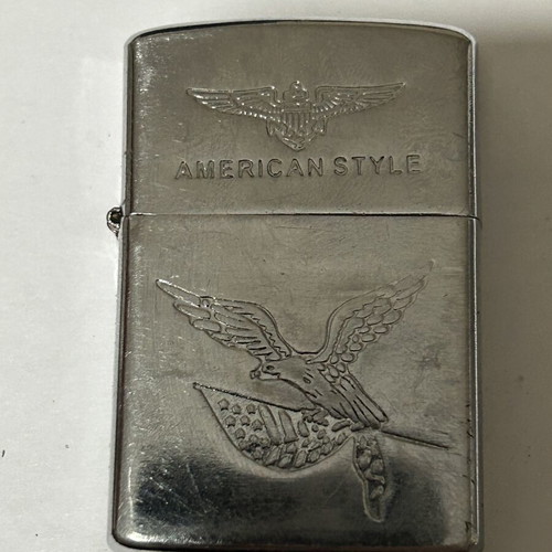 Star gasoline lighter used with American Style and You Light My Fire engravings