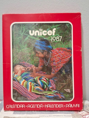 Vintage UNICEF 1987 calendar agenda like new