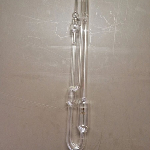 Viscometer tube refurbished for fluid viscosity measurement