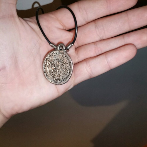 Phaistos Disc pendant new, gray